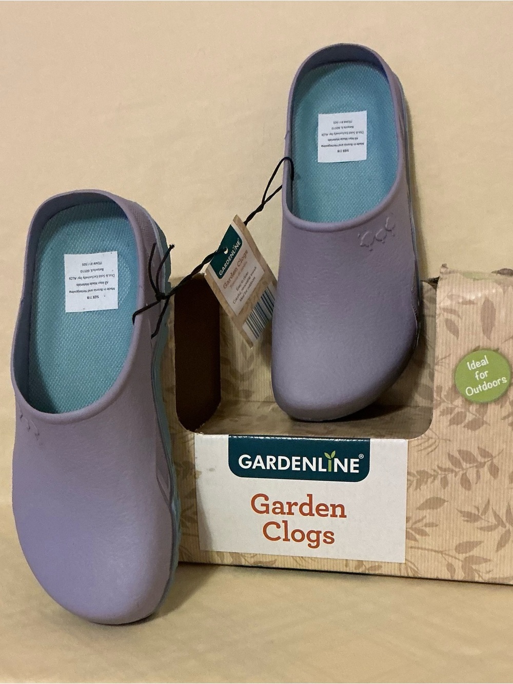 Women's Lavender Garden  Clogs  rain wear